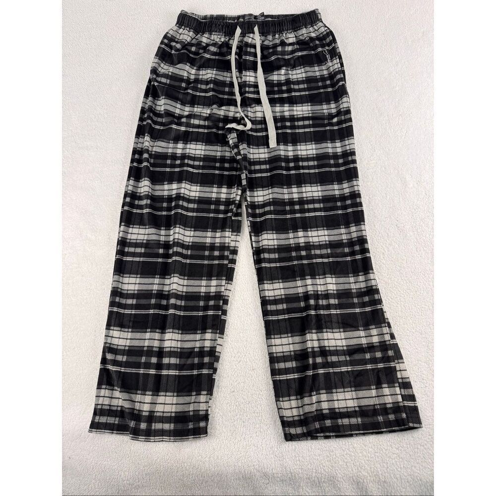 Kenneth Cole Micro Fleece Sleep Pants Black/White Size XL